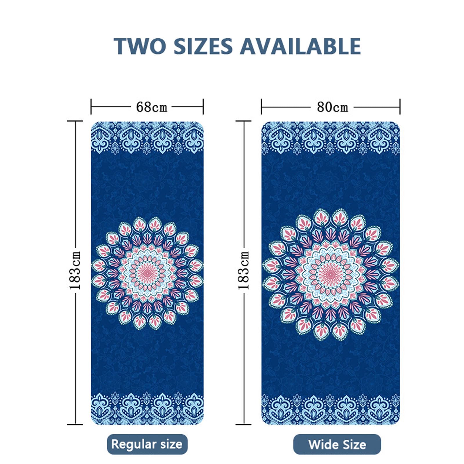 Hot Yoga Handtuch 183*68*0.15cm Fitness Handtuch rutschfest Schnelltrocknendes hygienische Auflage für Yogamatte Leicht & Faltbar Fitness Handtuch für Pilates Hot Yoga Picknick im Freien