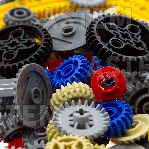 Miniatura 6 de 699pcs Technic-Parts-Gears Axle-Pin-Connector Compatible con Kit de motor diferencial de engranajes helicoidales de leva técnico engranajes