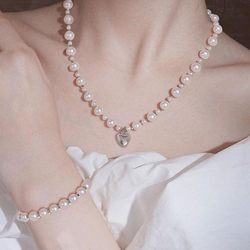 Miniatura 6 de 1000 cuentas de perlas para hacer pulseras, cuentas de perlas para hacer joyas para adultos, kit de cuentas de pulsera de plata, cuentas