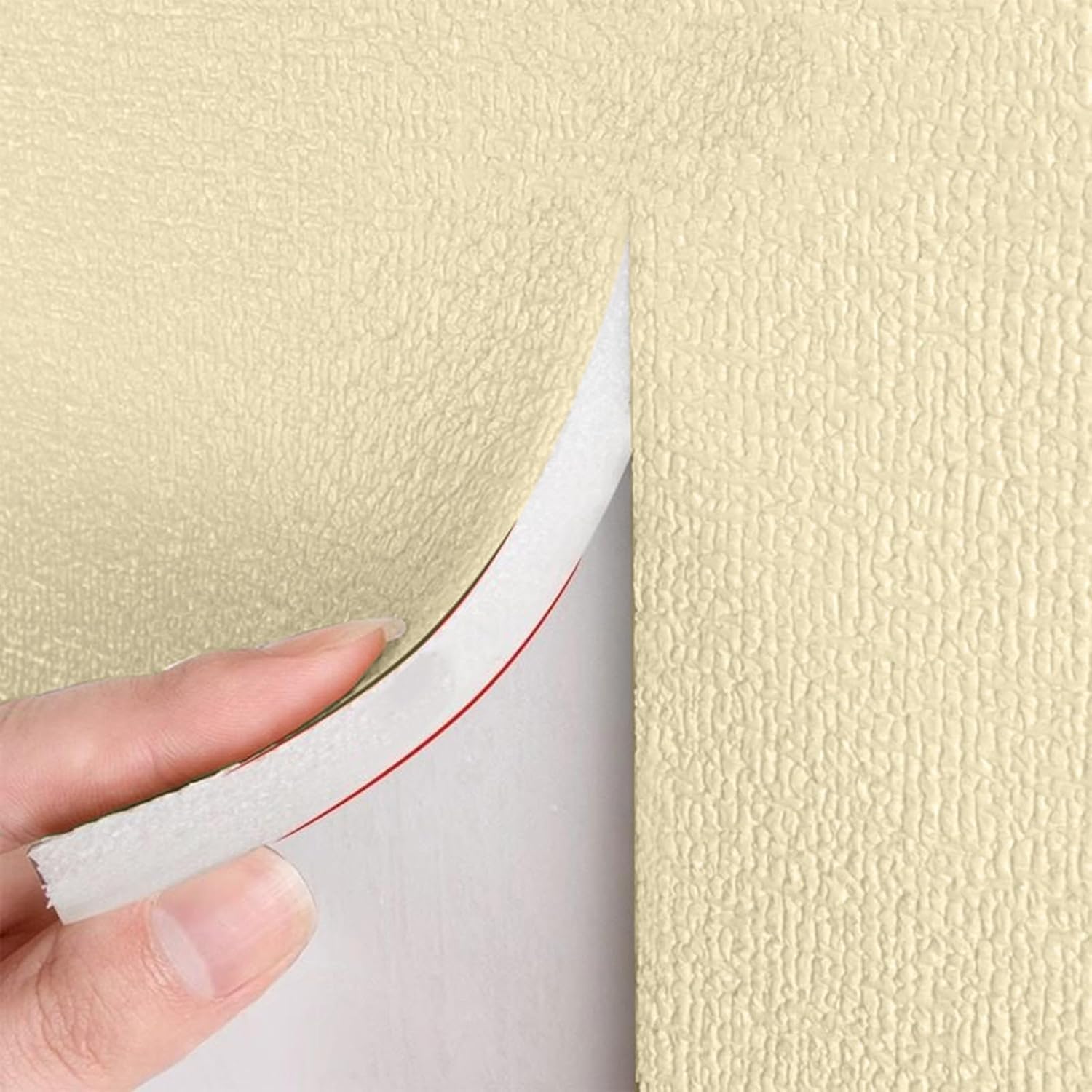 Genérico Papel Pintado Aislante Autoadhesivo De 9 Mm De Grosor,Papel Pintado Aislante para Paredes Interiores,Impermeable Resistente a La Humedad,Protección Decoración De Paredes,Amarillo,50x280cm