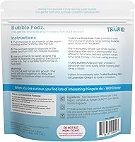Vista 8 de TruKid Bubble Podz - Baño de burbujas para bebés y niños, bomba de baño refrescante suave para pieles sensibles, pH balance 7 para sensibilidad