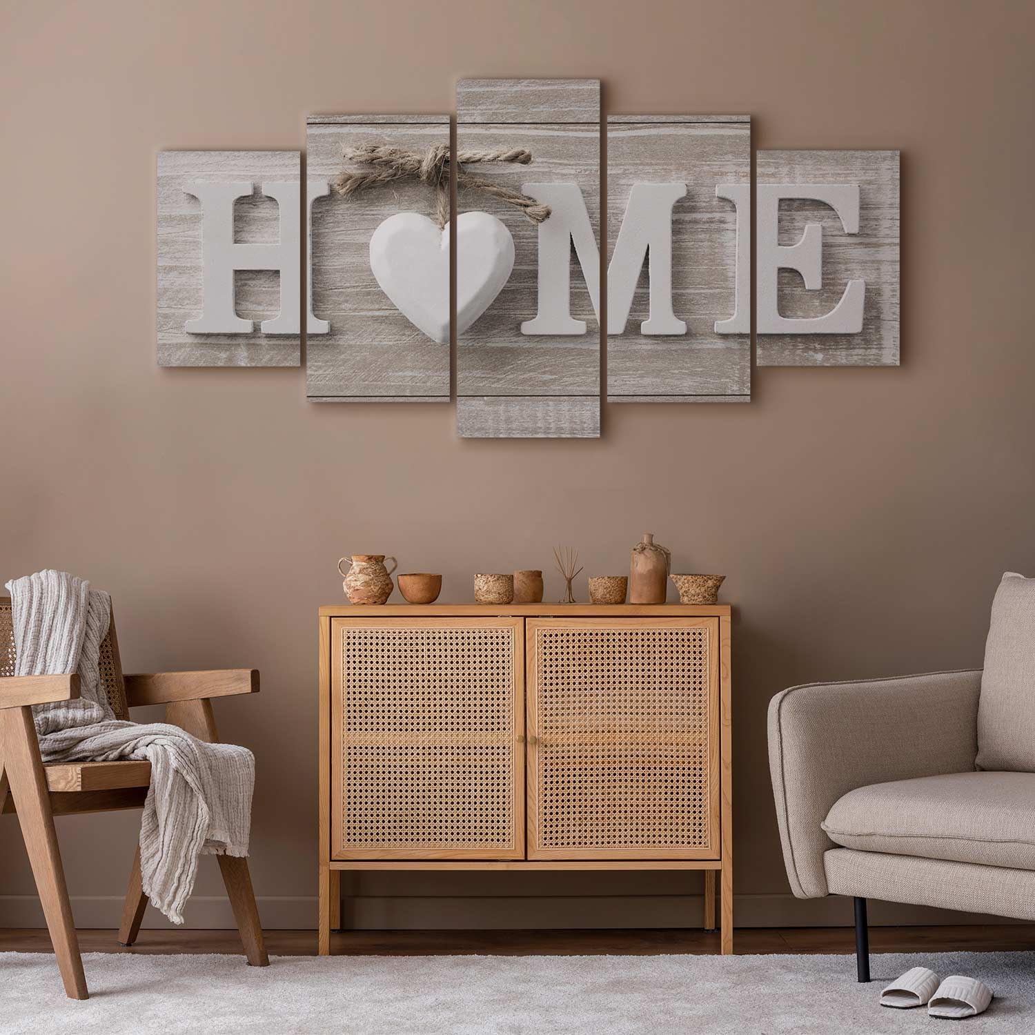 murando - Quadri Moderni per Camera da Letto Matrimoniale, Casa, 200x100 cm | Chiodi Inclusi, 5 Pezzi, Quadro Moderno, Pannelli Decorativi per Pareti, Decorazione da Parete, Resistenti Allo Sbiadimento