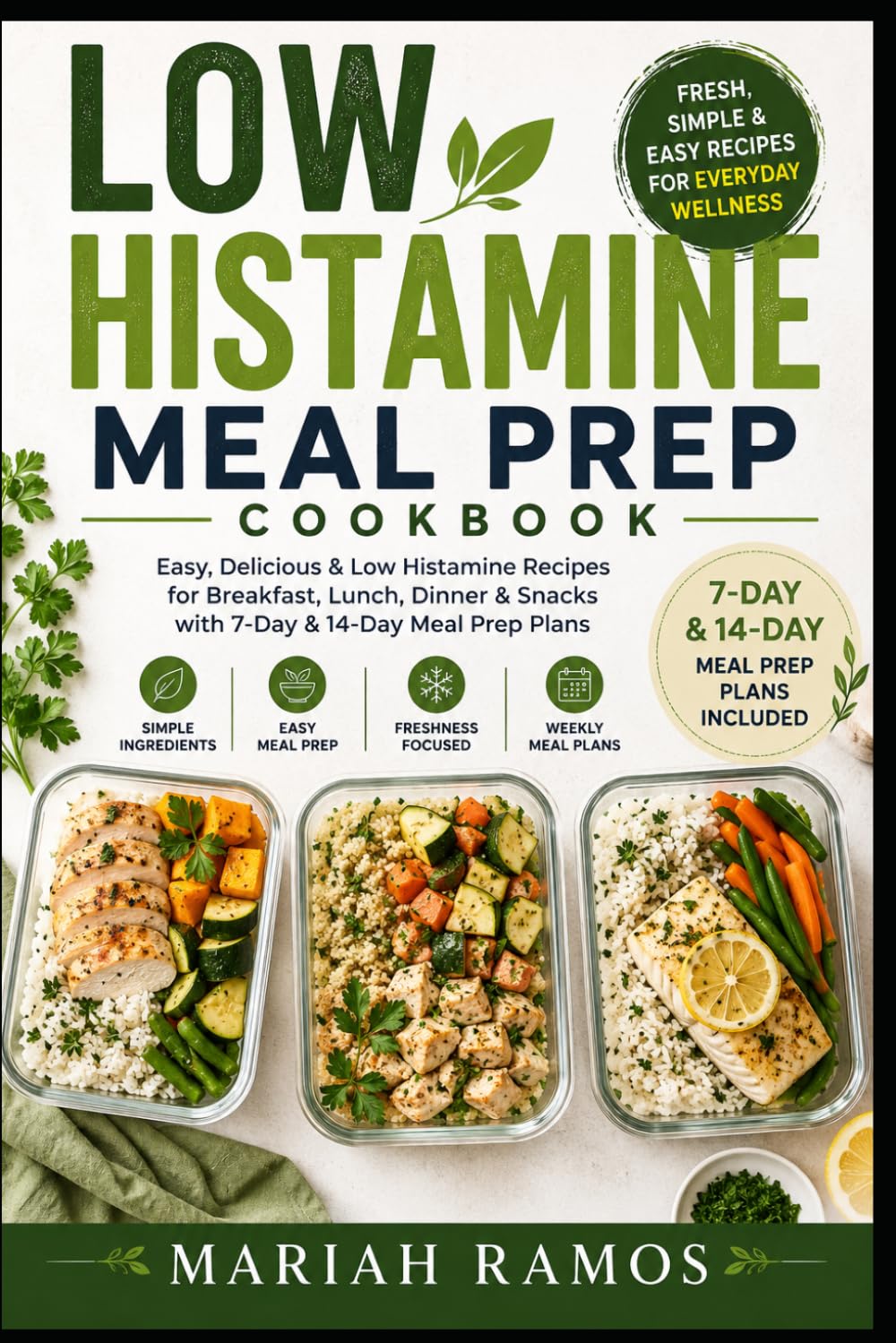 LOW HISTAMINE MEAL PREP COOKBOOK