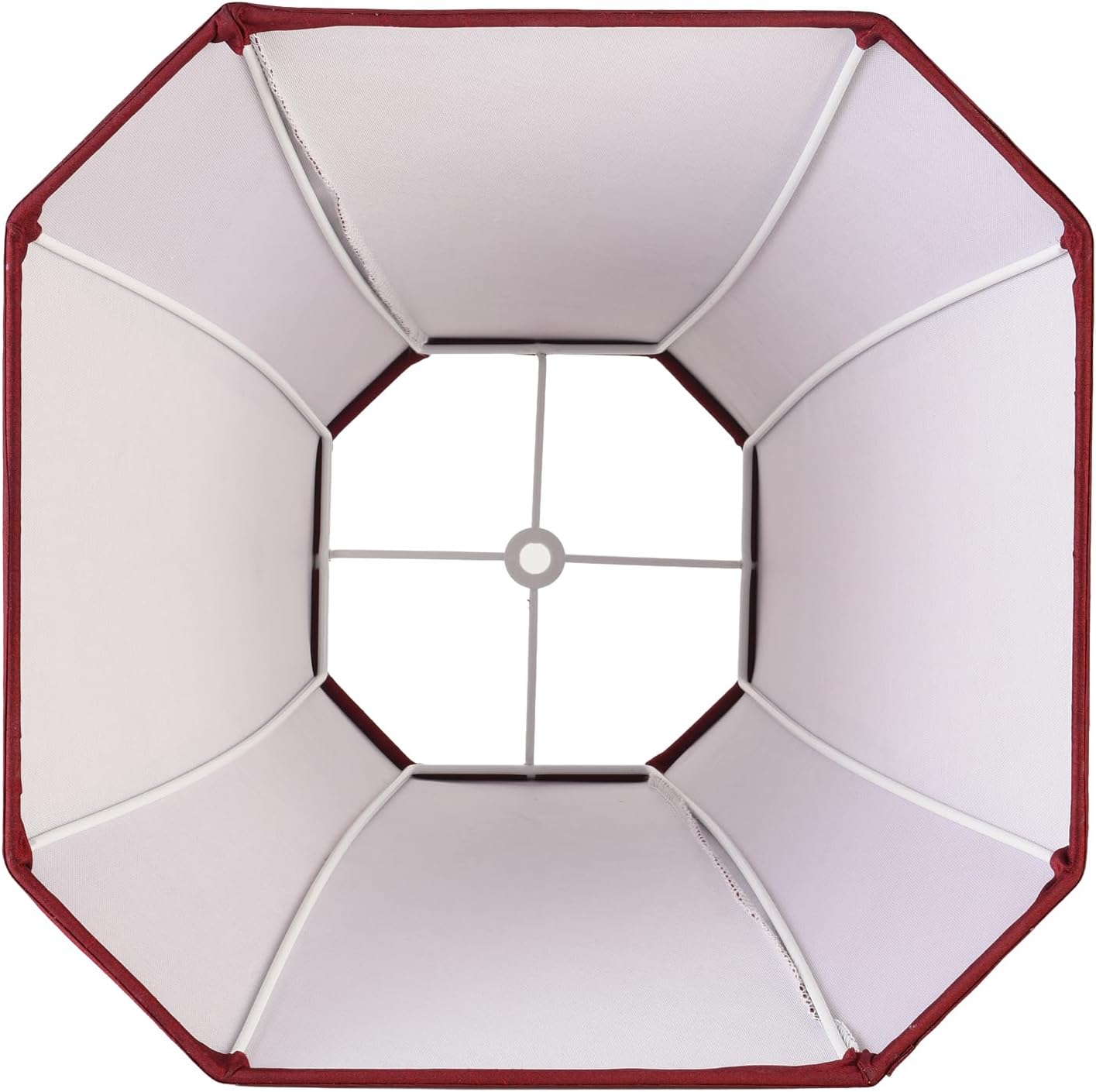 2 Pcs Wine Red Square Cute Lamp Shades Octagonal Faux Silk Lampshade Replacement Medium Lampshade 6.5×13×10.6IN(Spider) Vintage Lamp Shade for Table & Floor Lamp - Easy Assembly