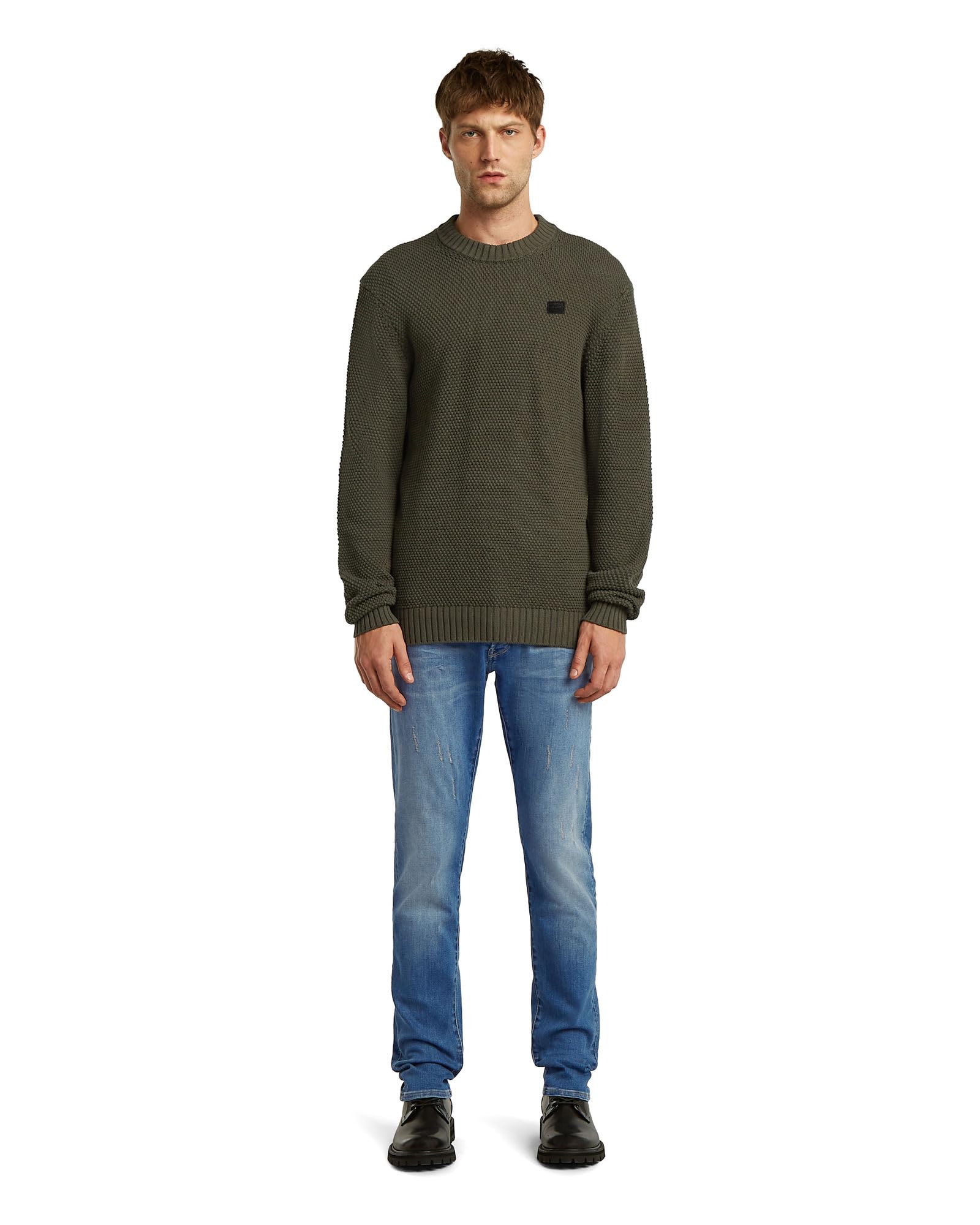G-STAR Herren Honey Comb Structure r Knit