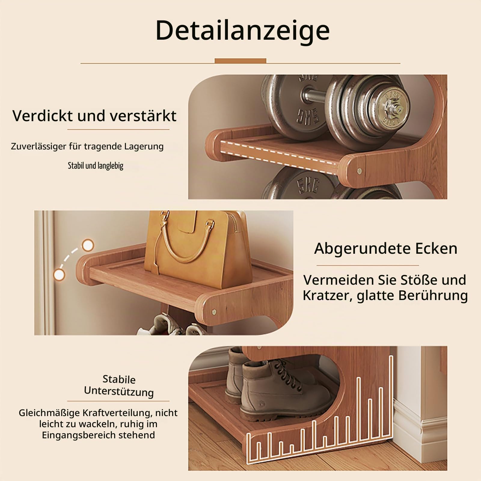 Bambus Schuhregal Hoch Schmal Mehrstufig Klappbar Schuhregal Organizer Frei Stehend Platzsparend Für Flur Schrank Schlafzimmer Ecke Eingang Kleiner Raum,4 Layers