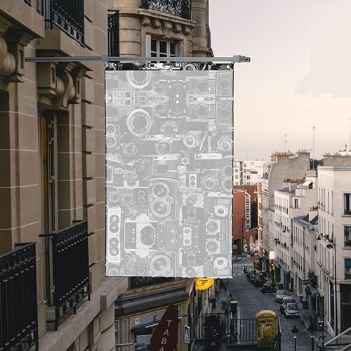 Miniatura 9 de Wurton Retro Cool Camera Collection Print Welcome House Flag Single Side Farmhouse Yard Outdoor Seasonal Flags Decor 3x5ft