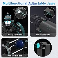Vista 5 de Creality Laser Rotary Roller, Y-axis Rotary Chuck for Falcon Engraver, Rotary Kit Pro with 3 in 1 Jaw and Module Suitable for Engraving Cylindrical