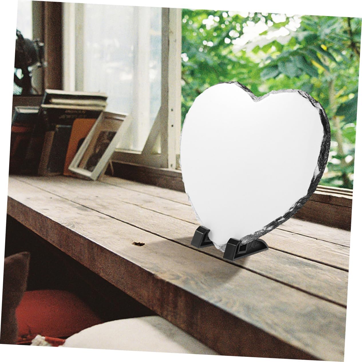 Heart Shaped Sublimation Blank Stone Photo Frames 3 Piece Set