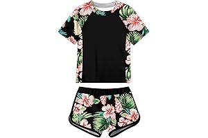 Aduhide Girls Rash Guard Swimsuit: Protect Your Little Adventurer in the Sun