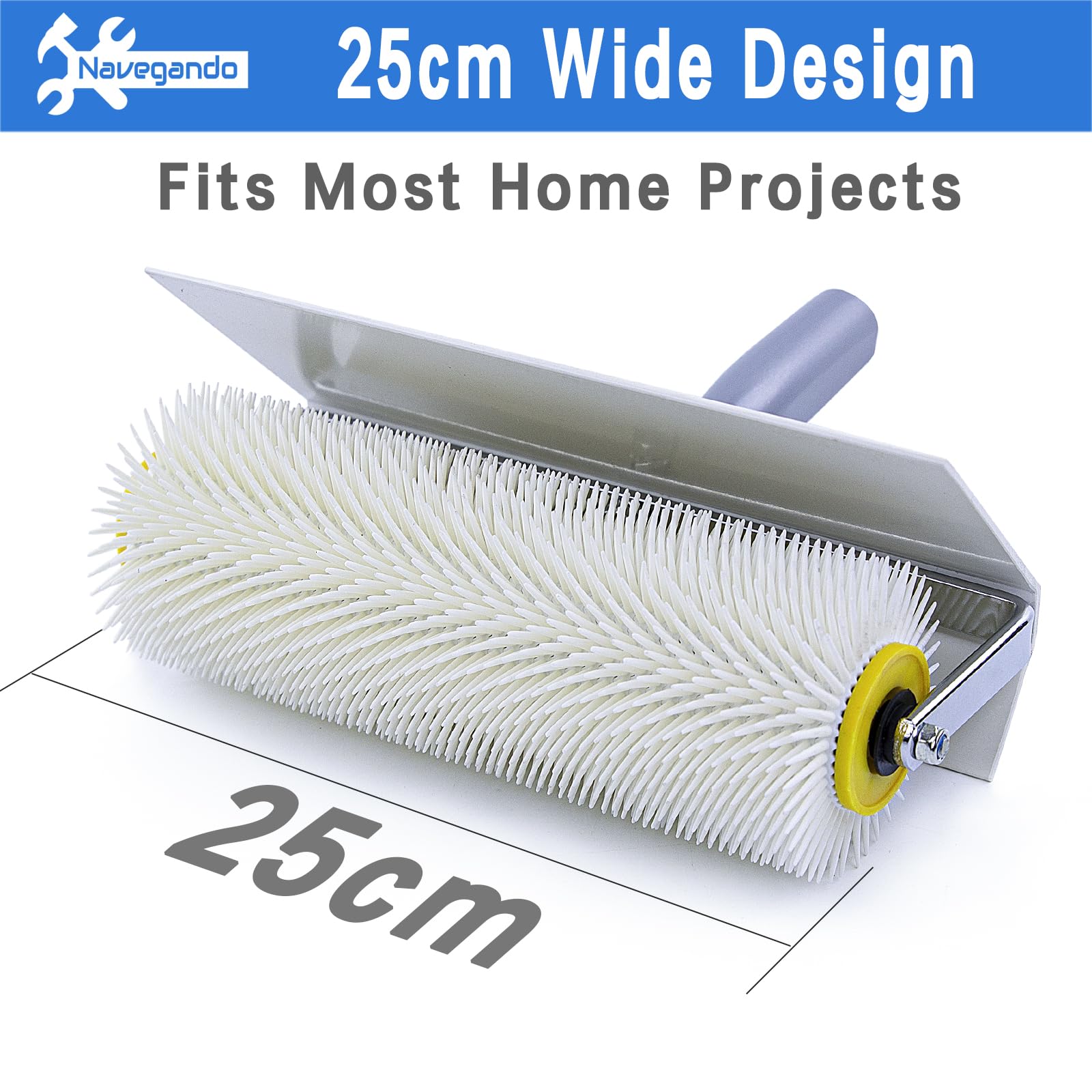 Navegando 25 cm Stachelrolle, 20 mm Nadel, selbstnivellierendes Bodendüse mit 14 mm Schraubenschlüssel