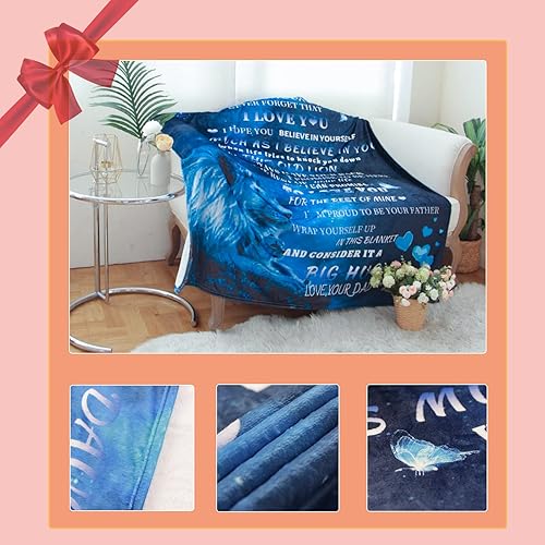 Miniatura 7 de Regalos para hija, regalos de cumpleaños de graduación para hija de papá a mi hija, manta de león de Navidad, San Valentín, Día de la Madre, ideas
