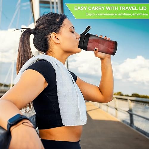 Miniatura 7 de Batidora portátil motor de alta potencia de 360 W, batería de larga duración de 6000 mAh, batidora de viaje de 23 onzas con hoja antiatascos, sin