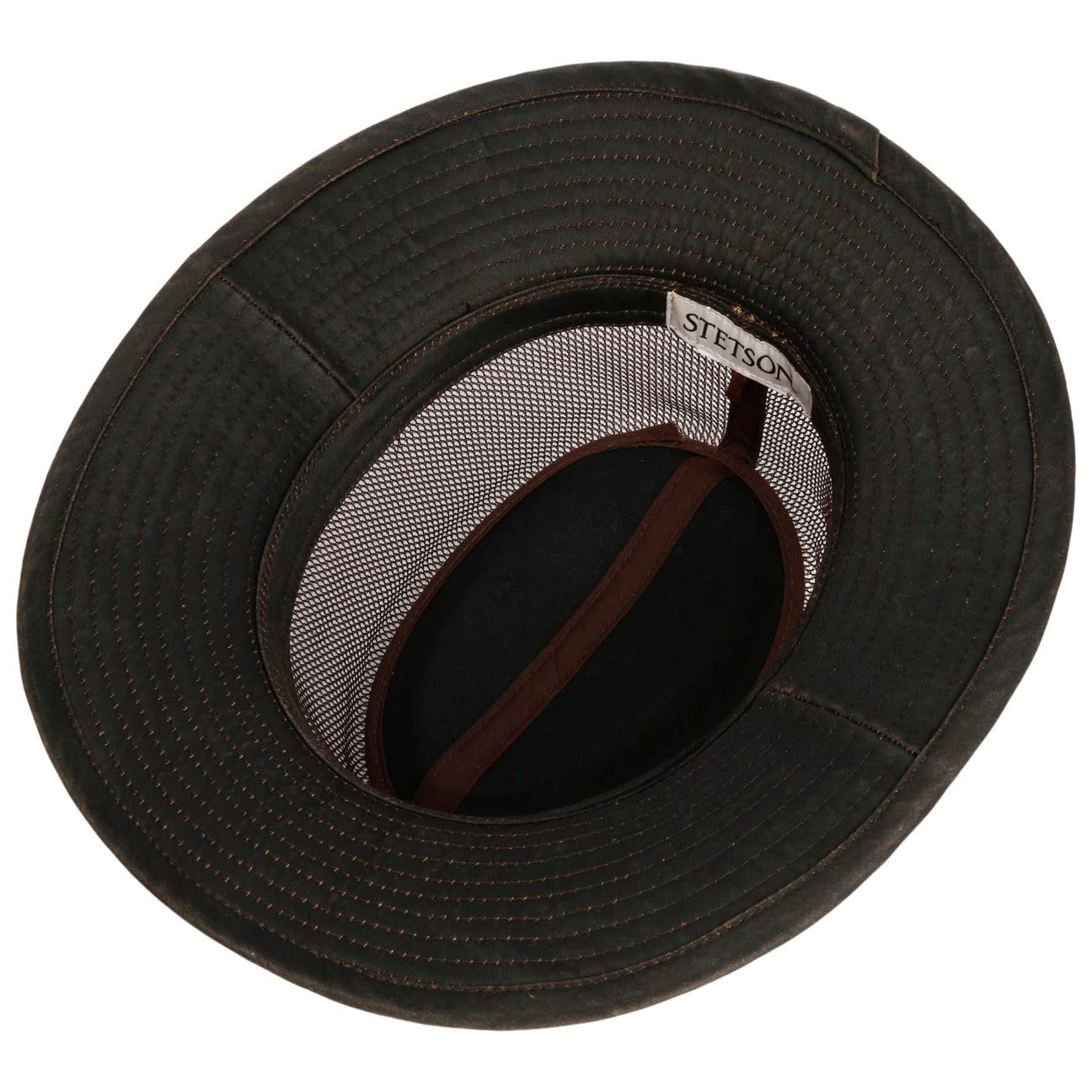 Stetson Sombrero de Tela Vented Crown Hombre - Sol Verano Safari Primavera/Verano