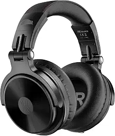 OneOdio Fones de ouvido supra-auriculares Bluetooth, 110 horas, som estéreo sem fio/com fio, fones de ouvido dobráveis com graves profundos de 50 mm e drivers de neodímio para PC/telefone/tablet
