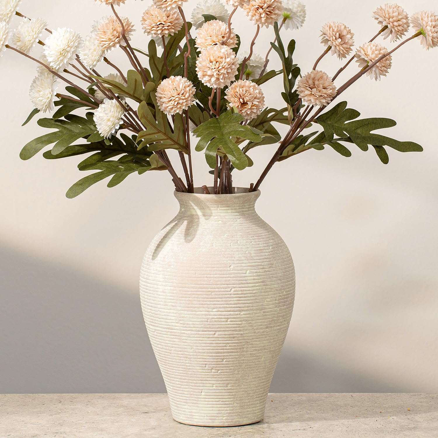 Vintage Ceramic Distressed Flower Vase
