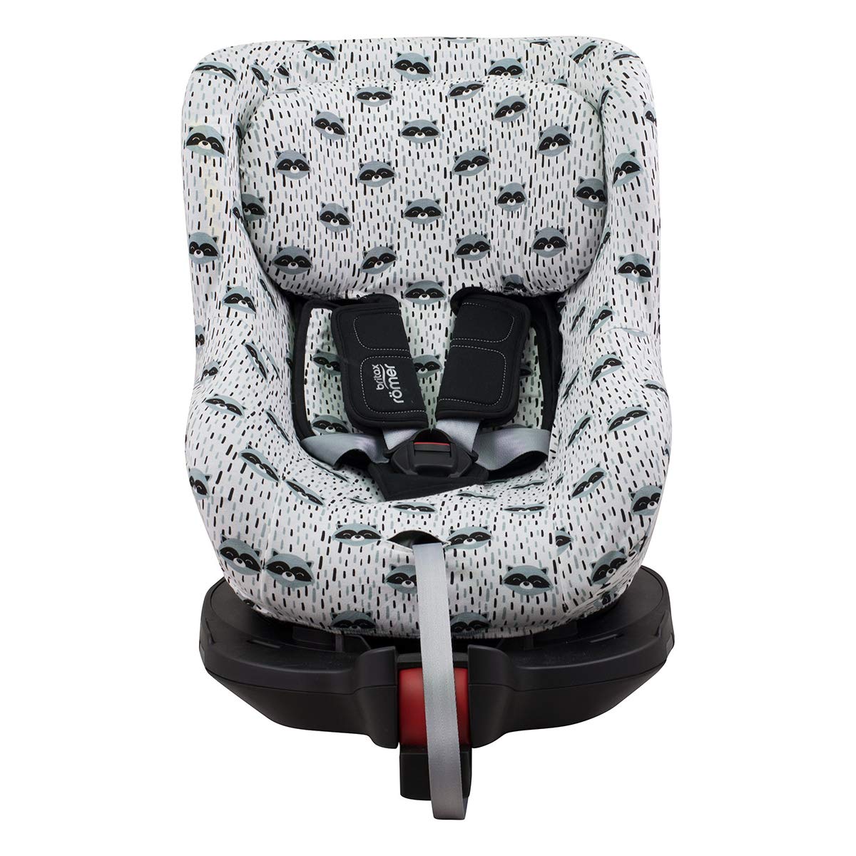 JYOKO Kids Funda Compatible con Romer Dualfix, Swingfix (DUALFIX-ISIZE -SWINGFIX ISIZE, Raccoon)