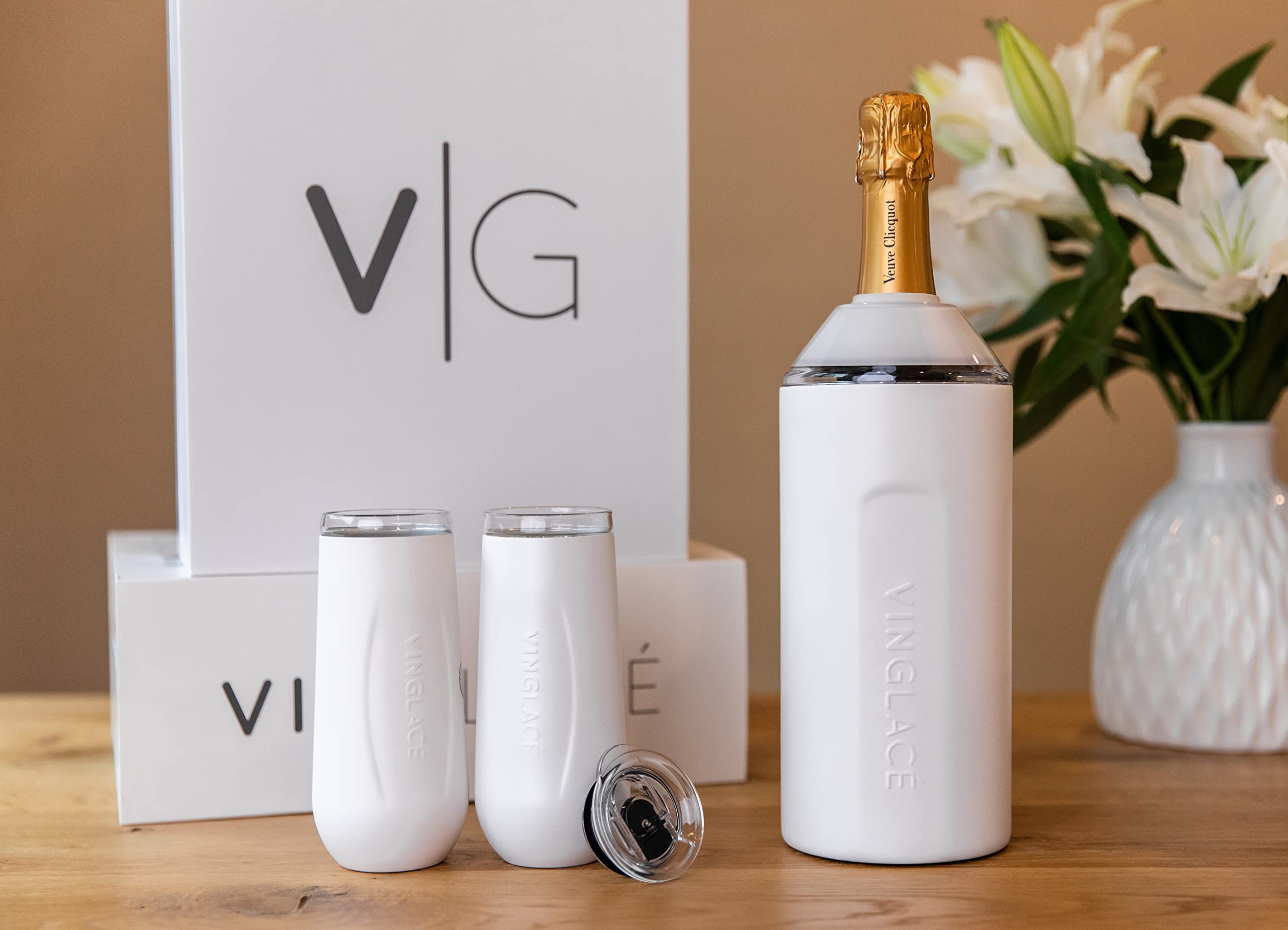 Vinglace - Juego de flauta blanca