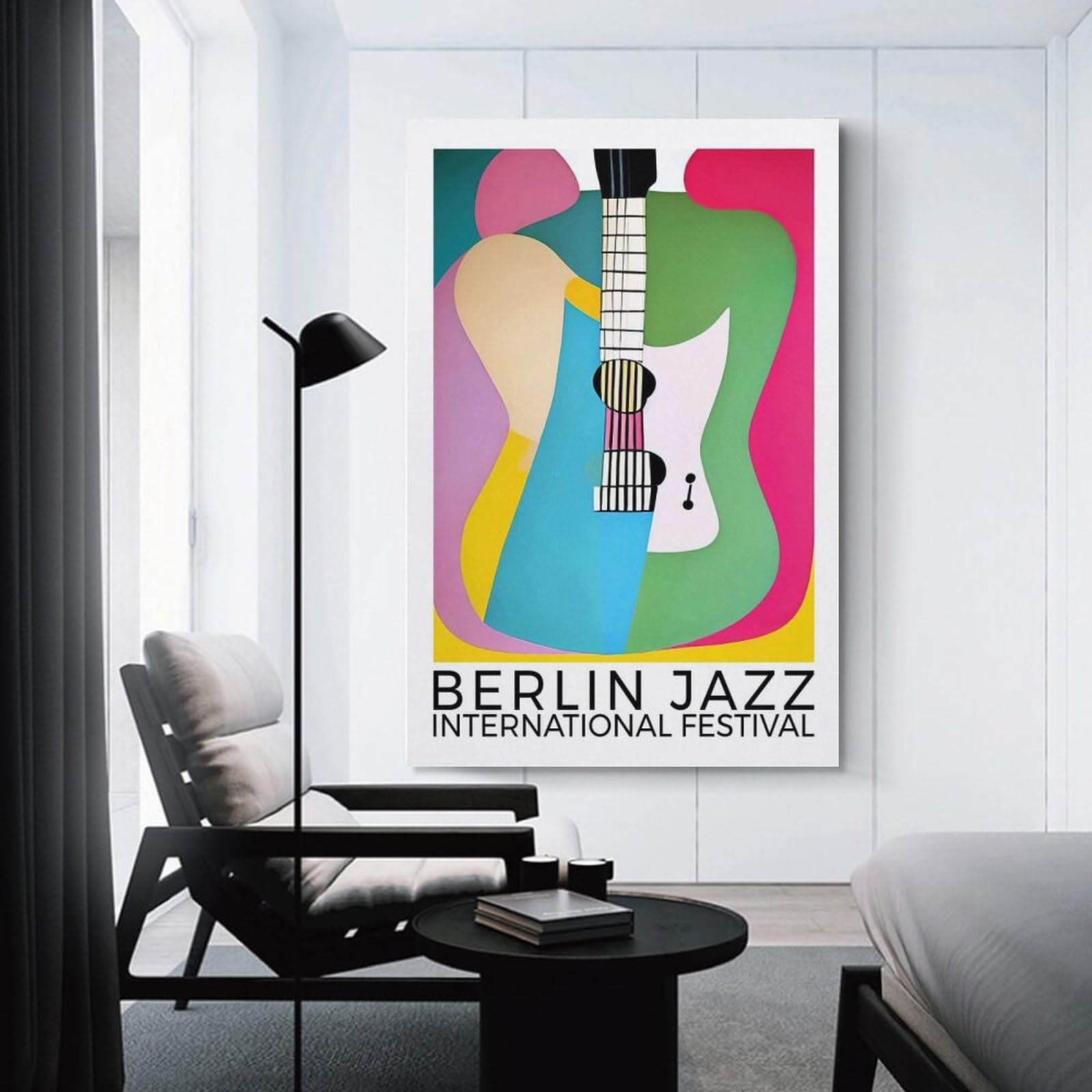 Junmoney Berlin Jazz Festival Hanging Wall Art 20x30inch(50x75cm), for Feature Walls in Flats Or Modern Rooms, Home Wall Art for Statement Displays