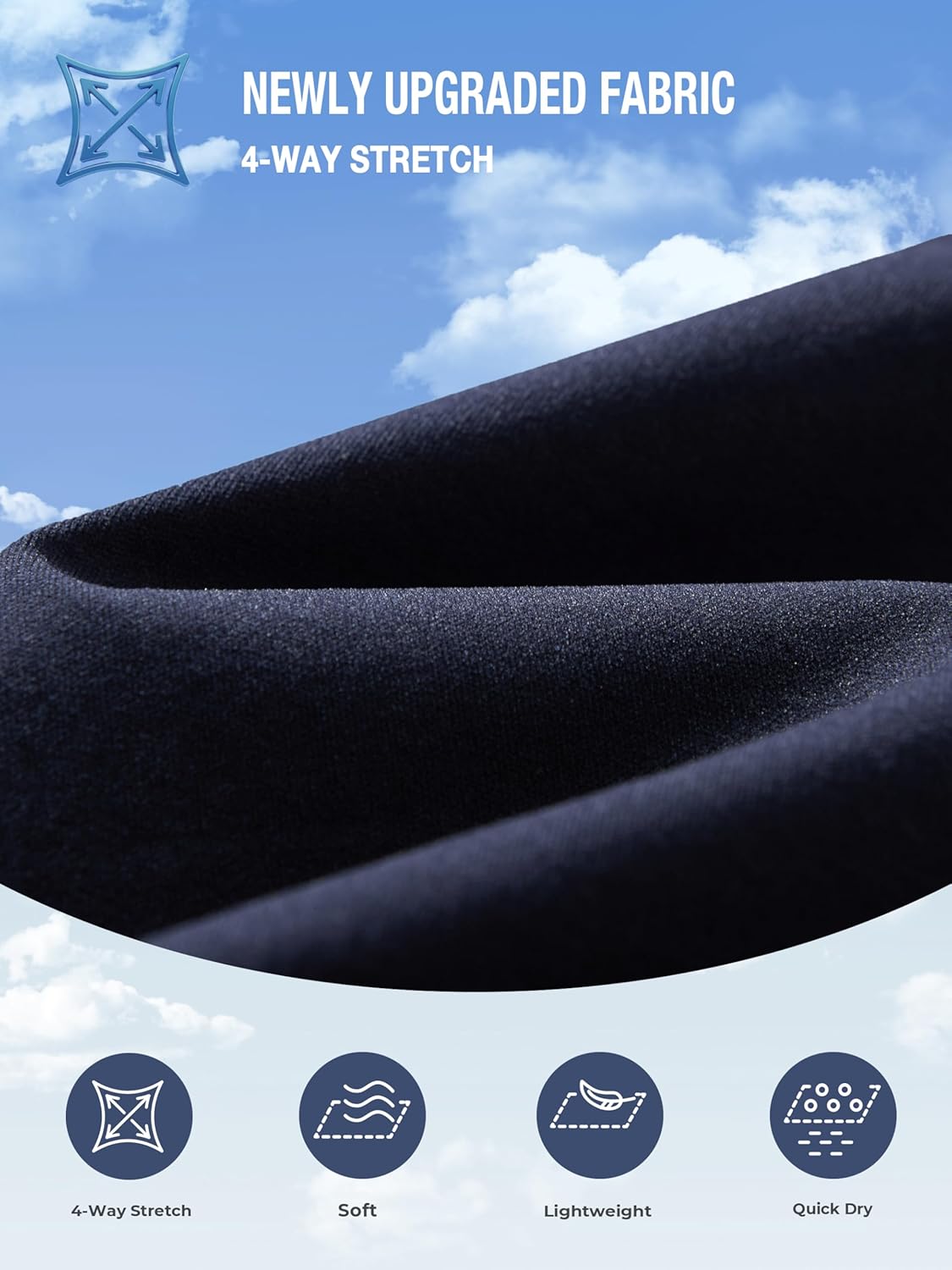 NORTHYARD Men's Golf Shorts with 6 Pockets 9'' Stretch Work Dress Shorts Casual Flat Front Hybrid Short Quick Dry Lightweight