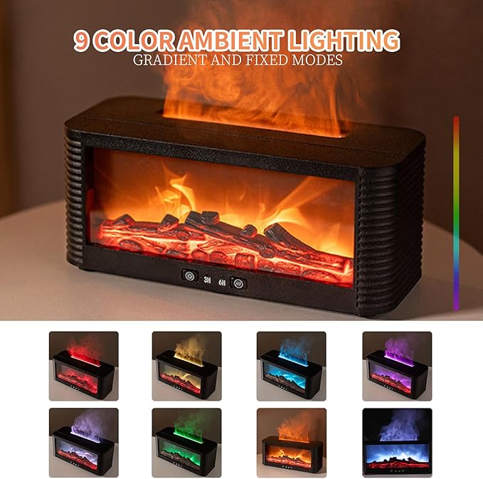 Difusor de Aceites Esenciales con Efecto Llama, Humidificador Ultrasonico miniatura 5