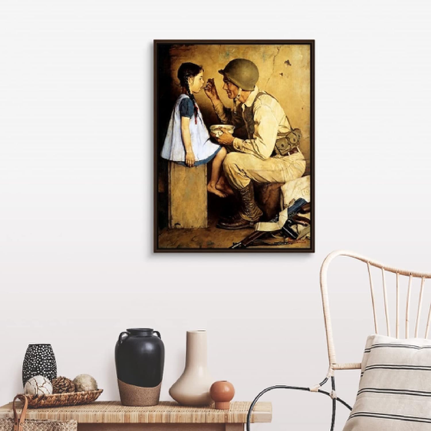 SYSMYXGS Norman Rockwell Paint by Numbers for Adults Painting by Number Oil Canvas Painting Adults' Paint-by-Number Water Colors Kits Paint by NumbersColoring paintworks