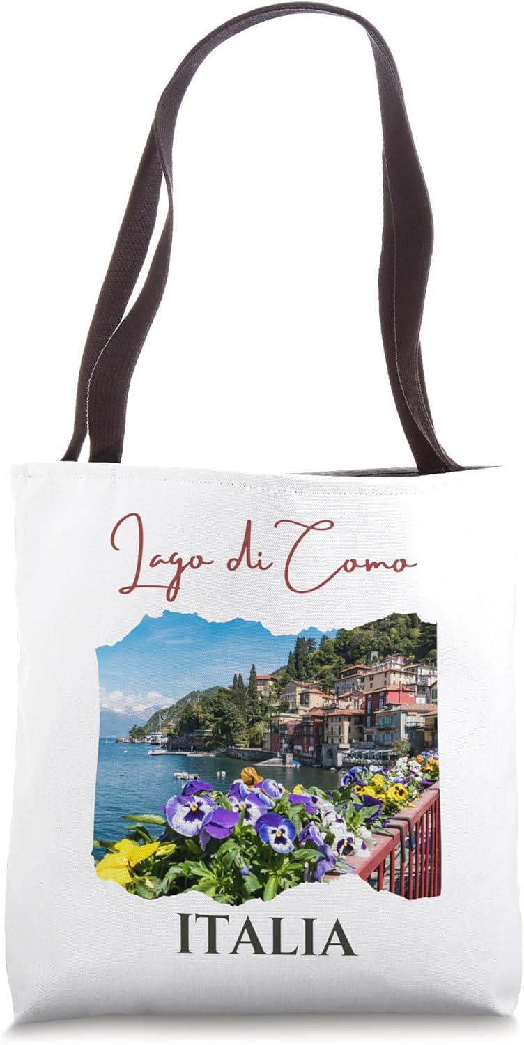 Stunning Lake Como Italy Souvenir European Lakes Women Men Tote Bag