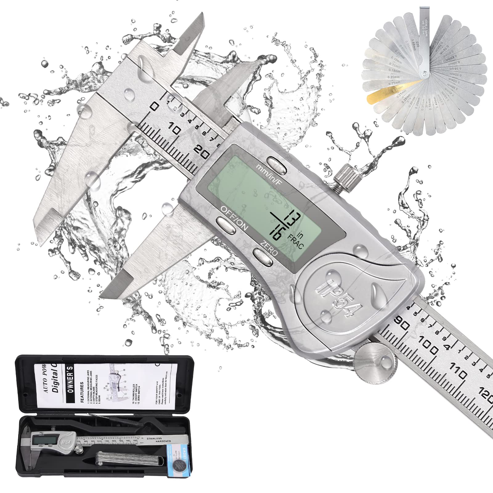 Buy CAMWAY Digital Caliper Waterproof,150 mm/6 Inch Digital Vernier