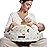 Momcozy Innovative Safety Guard Nursing Pillow - Firm & Springy Memory Foam - Stable, Ergonomic Support & Comfort - Wider Breastfeeding Cushion, Adjustable, Removable Cover, Baby Safety Certified