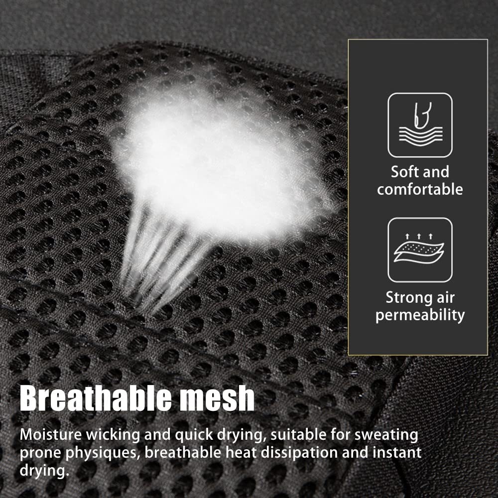 Bolso bandolera impermeable para hombre/mujer, Negro L, 60-110 cm