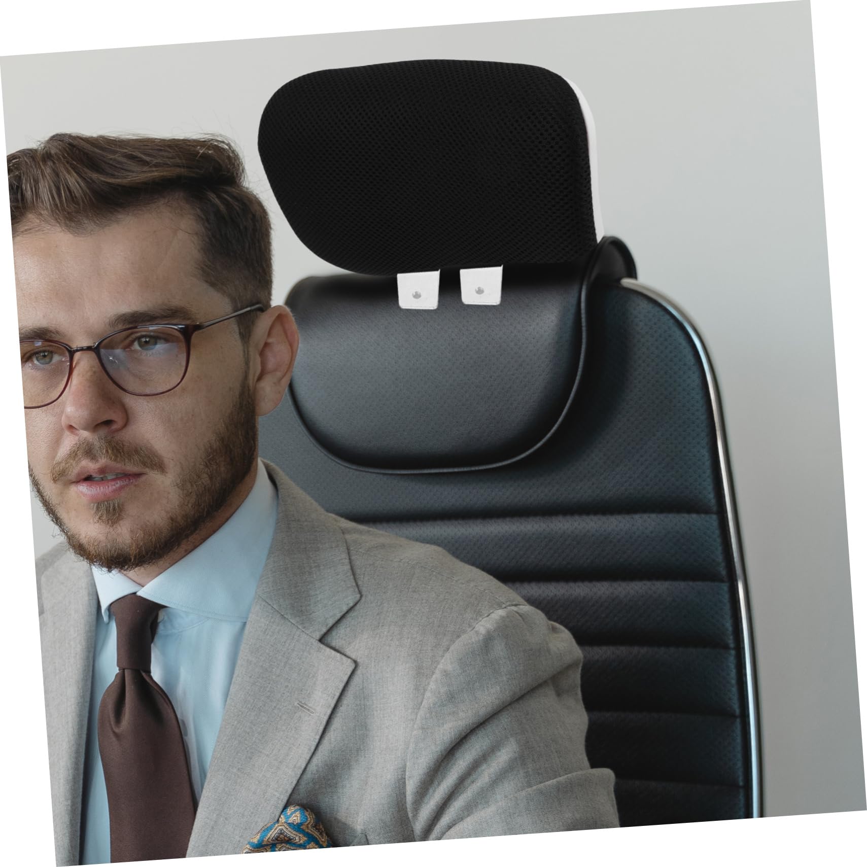 Zerodeko Almohada para Reposacabezas De Silla De Oficina Cojín Cabeza Protección Cuello para Uso Computadora o Silla De Trabajo Color Negro y