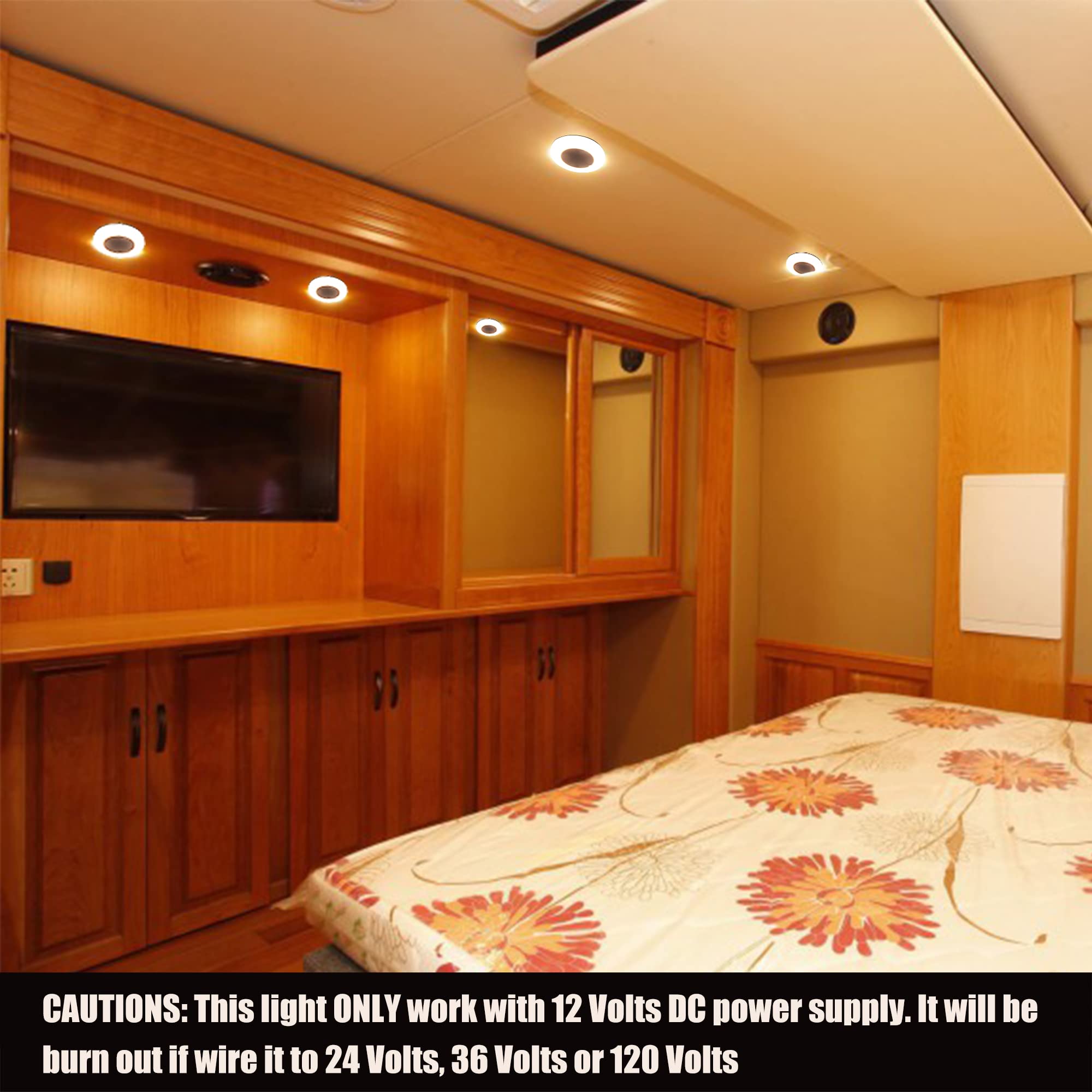 Amazon | Facon 12V LED パックライト RV インテリアライト LED