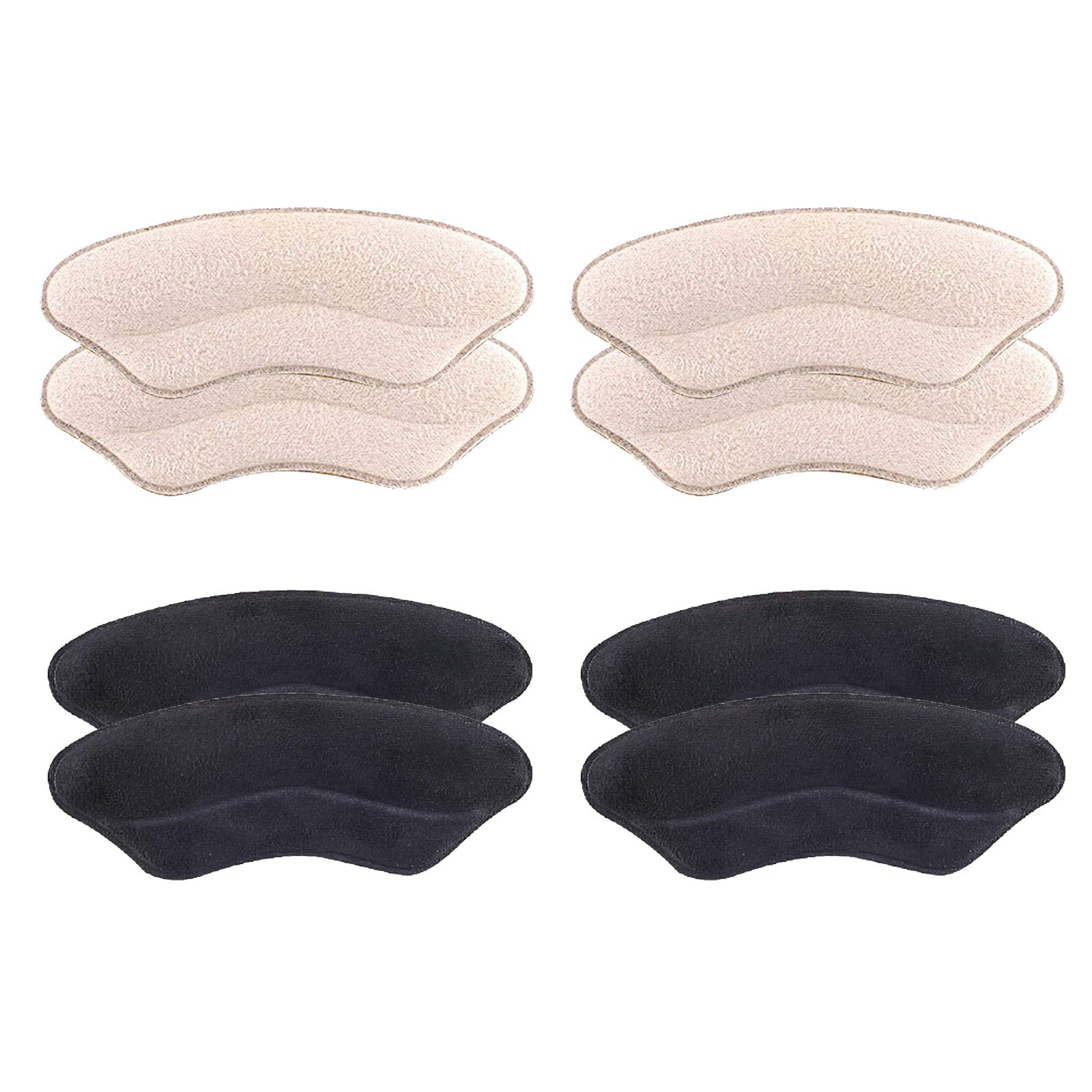 Heel Grips Liners Pads Heel Cushion Inserts - Self-Adhesive Shoe Inserts Liners for Men and Women's Slightly Bigger Shoes, Foot Care Protector Pads for Preventing Heel Slipping, Rubbing, 4 Pairs-image-17