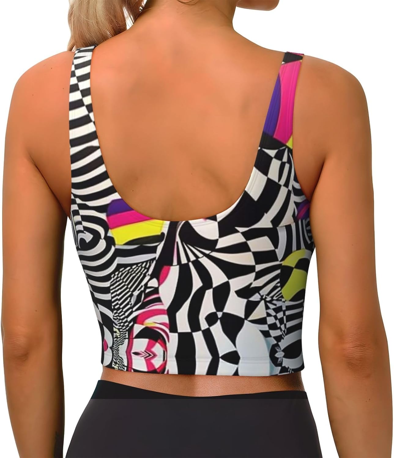 Complex Psychedelic patterns1 Women's Sports Bras - High Support Workout Tops for Women, Bralettes with Support