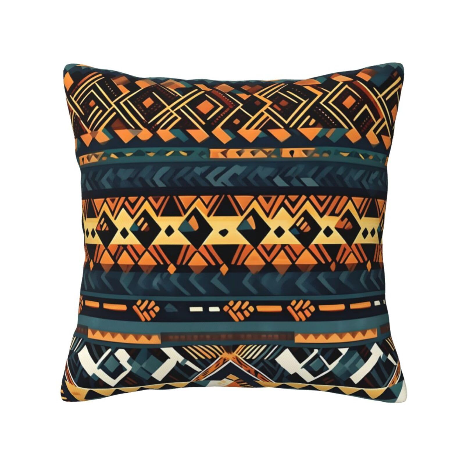 SXZVVBN African Tribal Ethnic TextureDecorative Square Sofa Cushion Covers