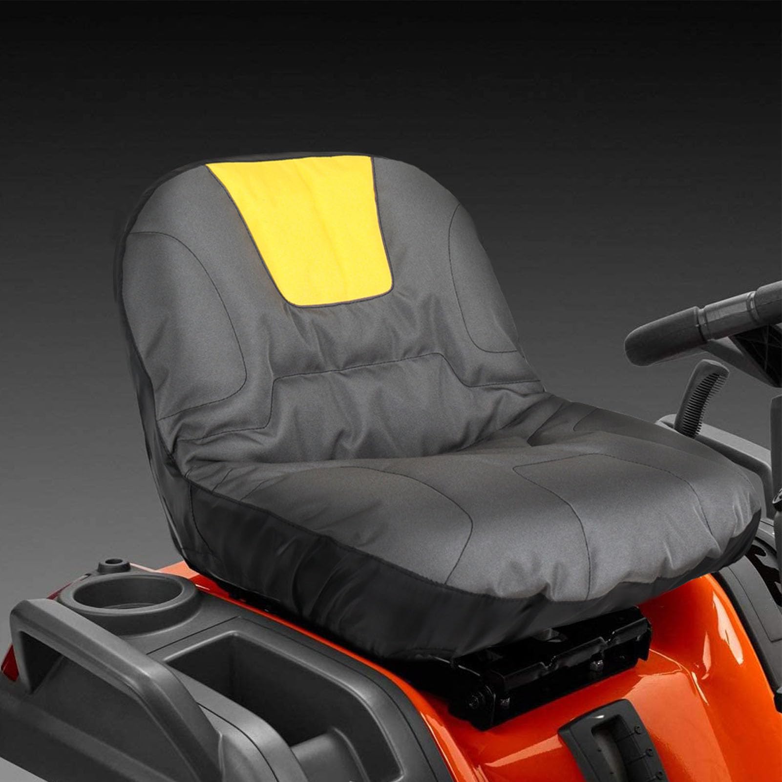 Focket Funda para Asiento de Tractor, Tela Oxford 600D, Resistente a la Intemperie, Antideslizante, Funda para Asiento de Cortacésped, Cojín para de Cortacésped con Fácil Instalación y Limpieza para