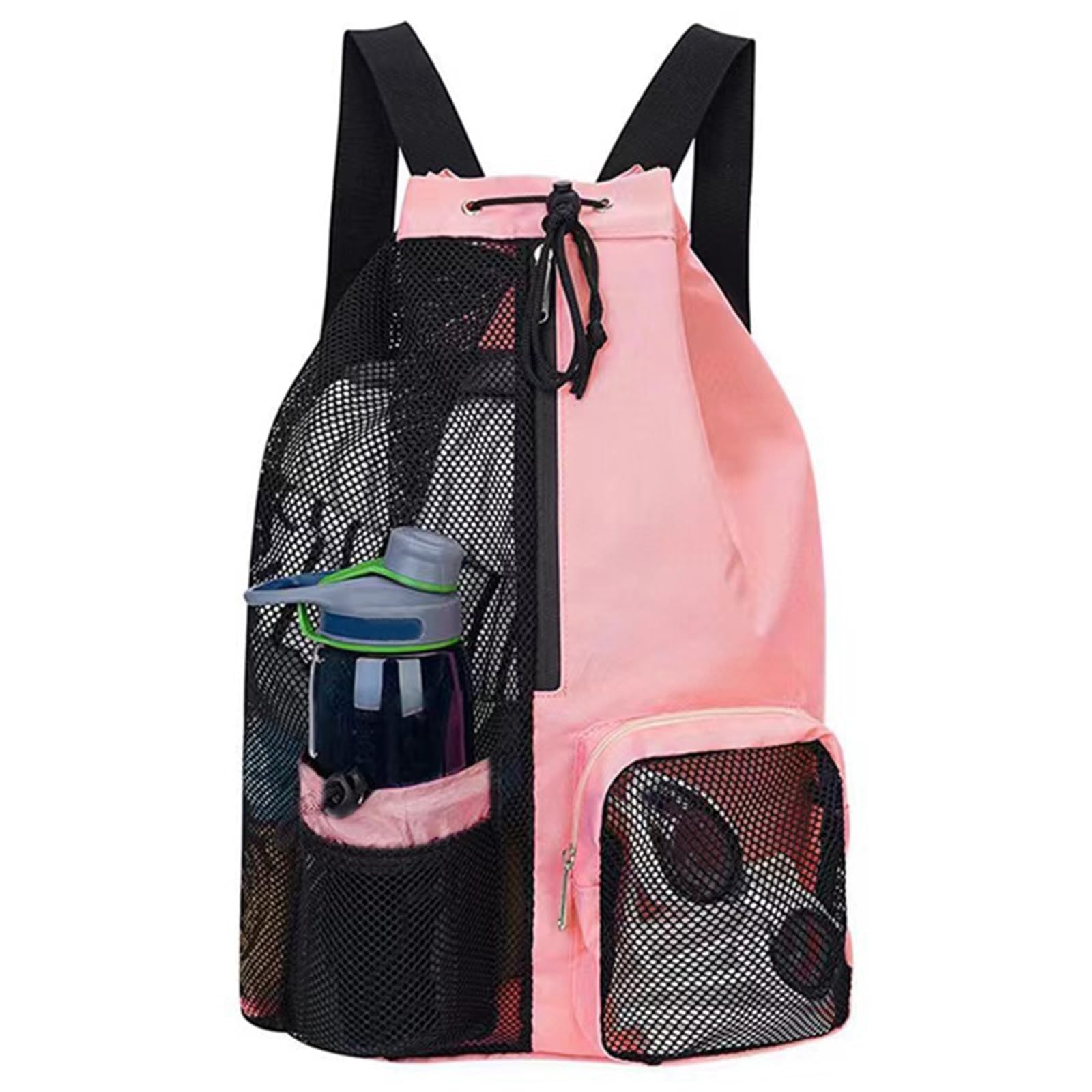Netupett Swim Bag with Wet Compartment | Breathable Mesh Drawstring Backpack for Pool、Fitness and Travel Essentials