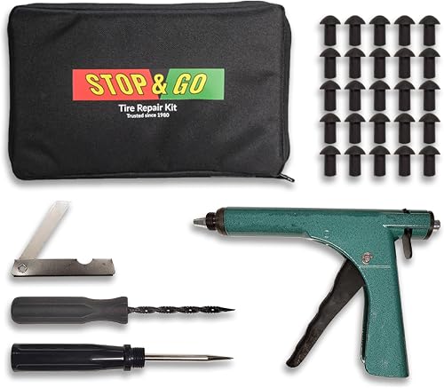 Stop & Go 1075 30-teiliges schlauchloses Reifenstecker-Reparatur-Set für Löcher 