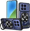 Case for Xiaomi 15 360° Rotating Stand Magnetic Mobile Phone Case Military TPU Silicone Shockproof and PC Scratch-Resistant Protective Case for Xiaomi 15 5G Blue