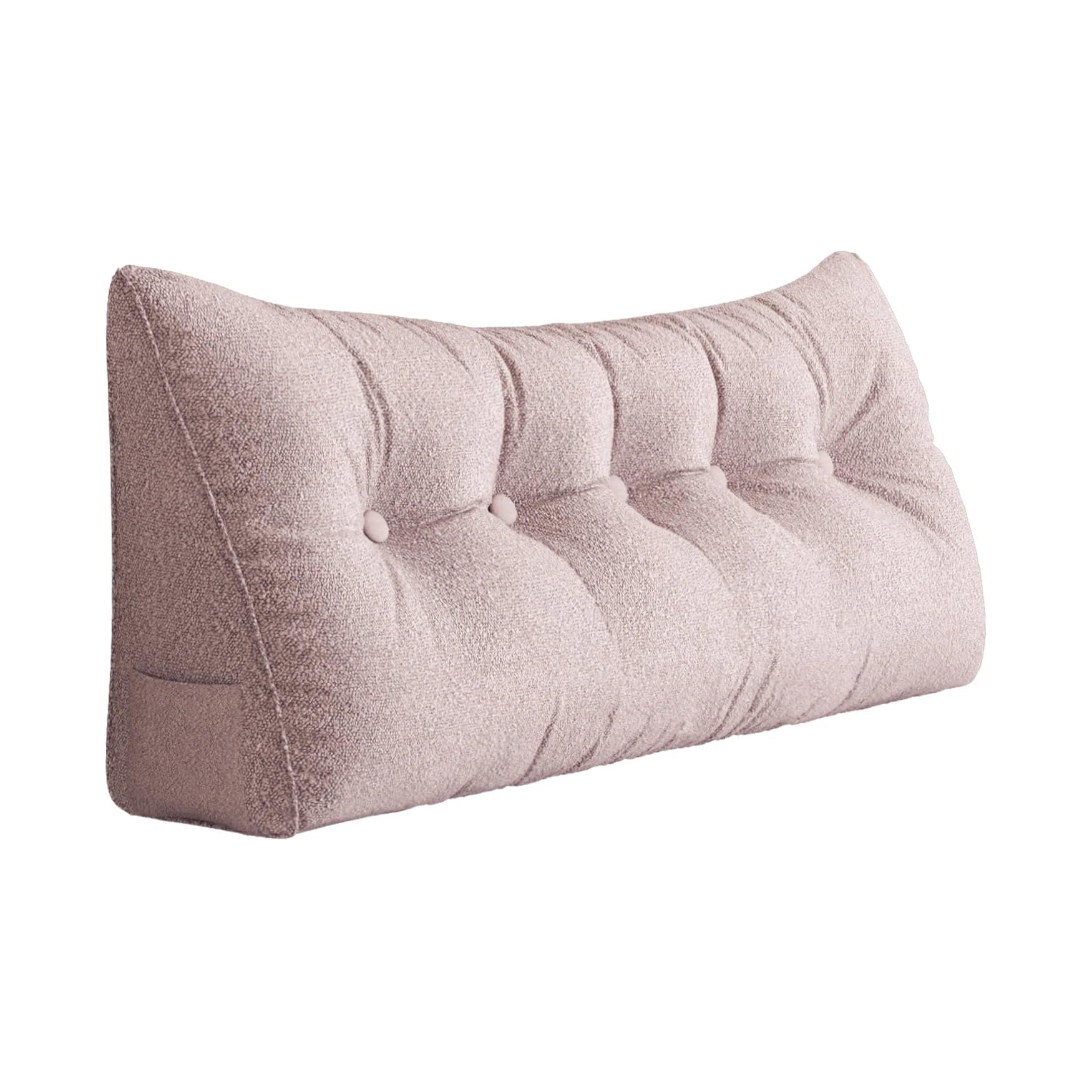 Pillow Palette Triangular Plush Pink Pillow (160 Centimeter, 50 Centimeter, Triangular Plush Pink Pillow)