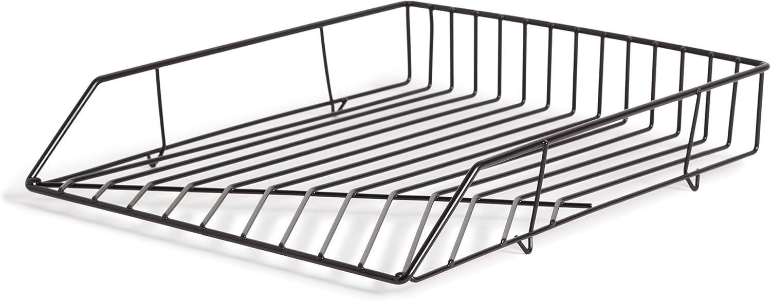 U Brands Vena Paper Tray, Black