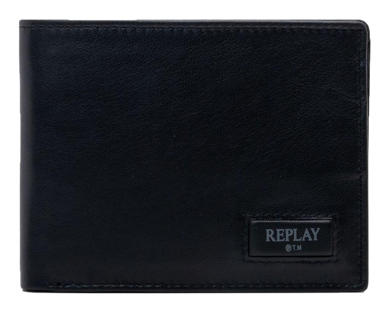 Replay Fm5321, Accessori da Viaggio-Portafogli Uomo, 0098 Nero, L 13 X H 10 CM
