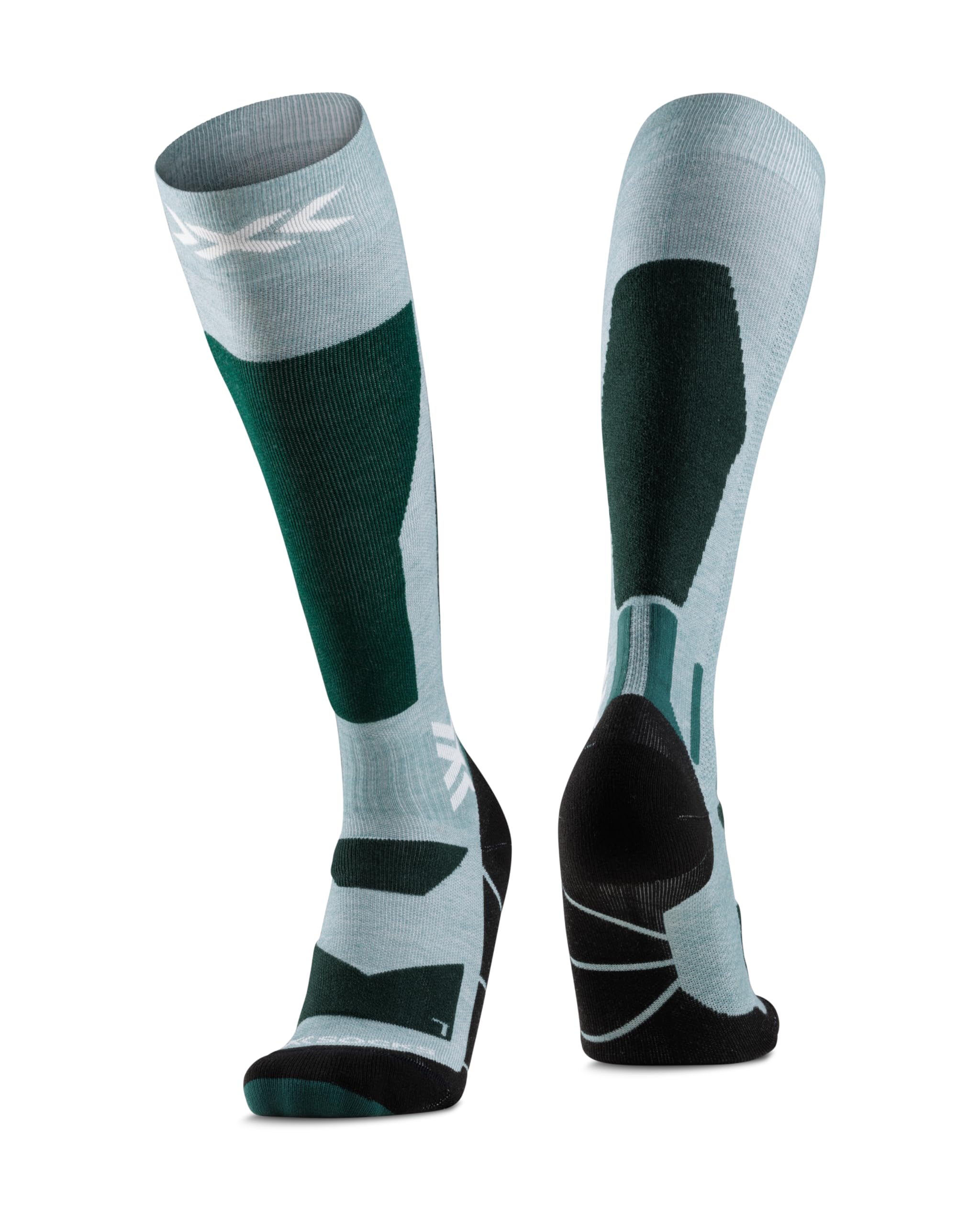X-Socks Ski Discover Otc Rhino Grey/Canary Calcetines de esquí
