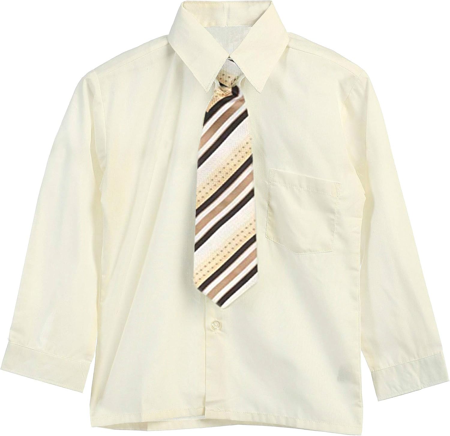 B-One Kids Boys' Formal Dress Pants Set with Shirt and Tie