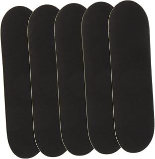 Toddmomy 5 Piezas Almohadilla para patinetas Agarre pegajoso Cinta adhesiva accesorios para patinetas cintas para dedos de monopatín suministros de patineta de dedo cinta de skate PU Negro
