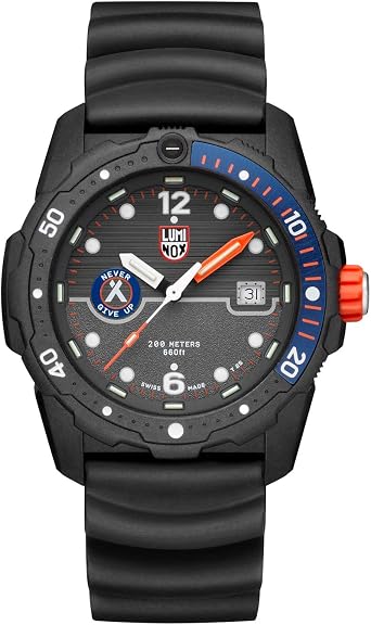 Luminox Bear Grylls Survival XB.3723 Mens Watch 42mm - Military Watch in Black Date Function 200m Water Resistant, Black, Strap.