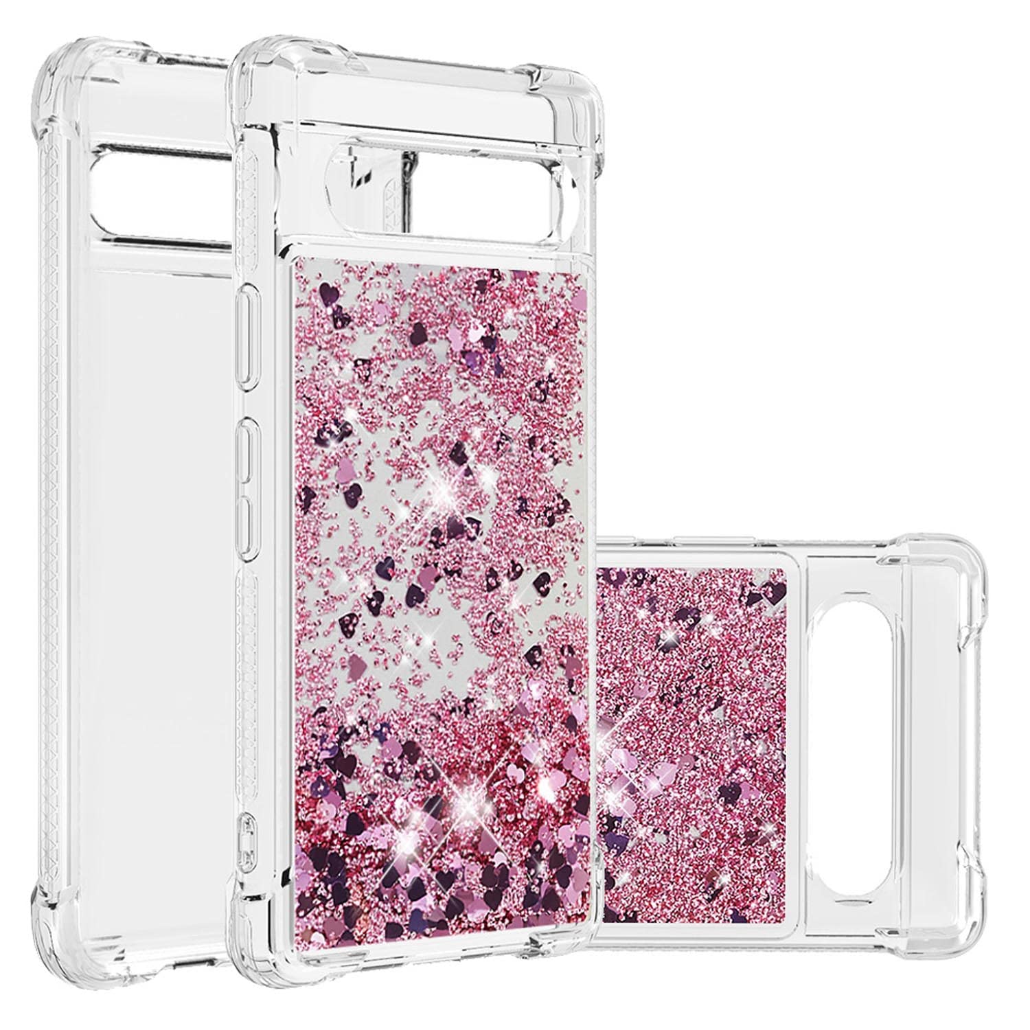 グーグルピクセル7 スワロフスキークリスタル　ピンクグラデーション　携帯カバー グーグルピクセル7 スワロフスキークリスタル ピンクグラデーション