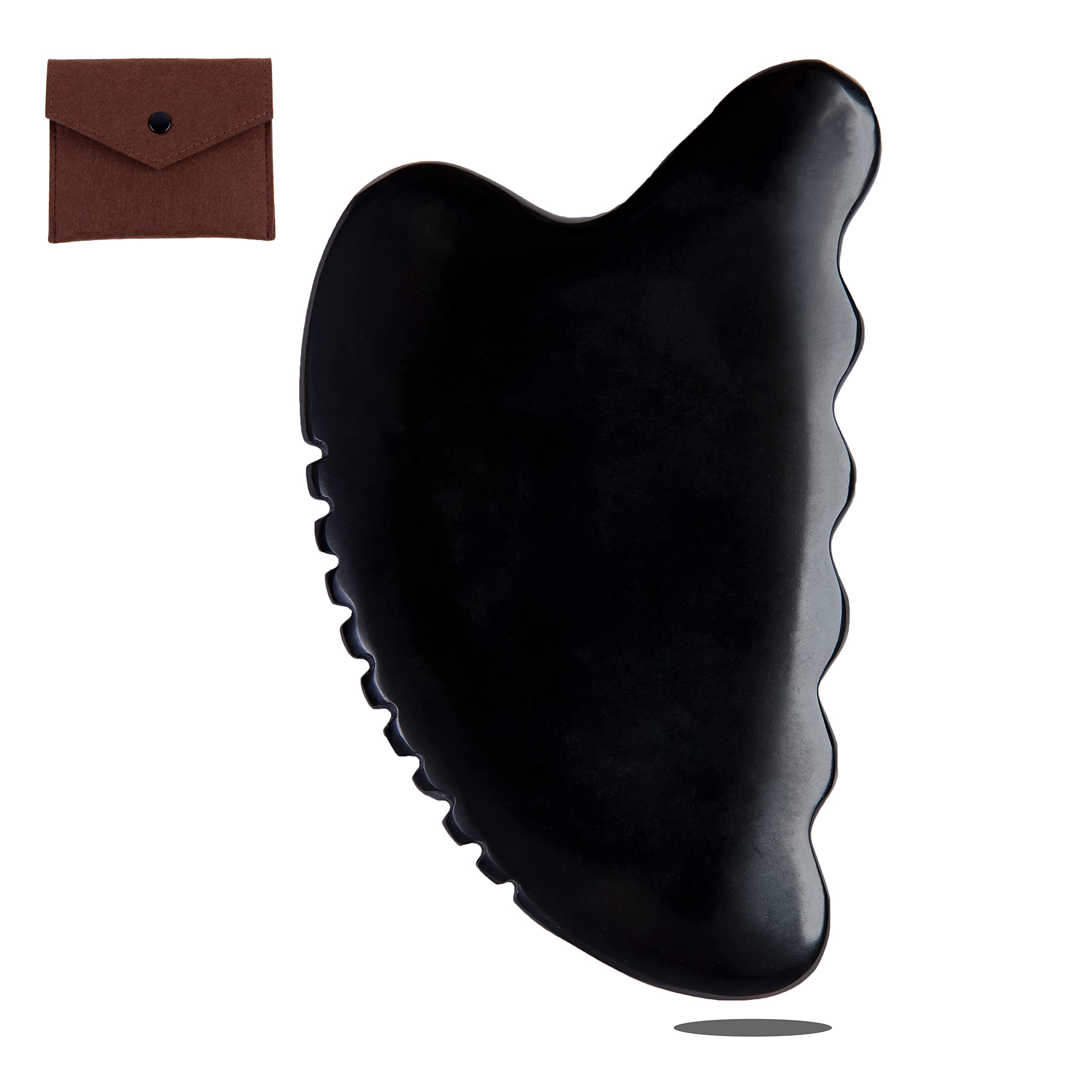 Yuanchupin Gua Sha Facial Tool Comb Edge, Gua Sha Massage Tool, Gua Sha Scraping Massage Tools for Face, Body, Traditional Massage Tool, Unique Heart Comb-Side Scraping Stone (S-Heart)