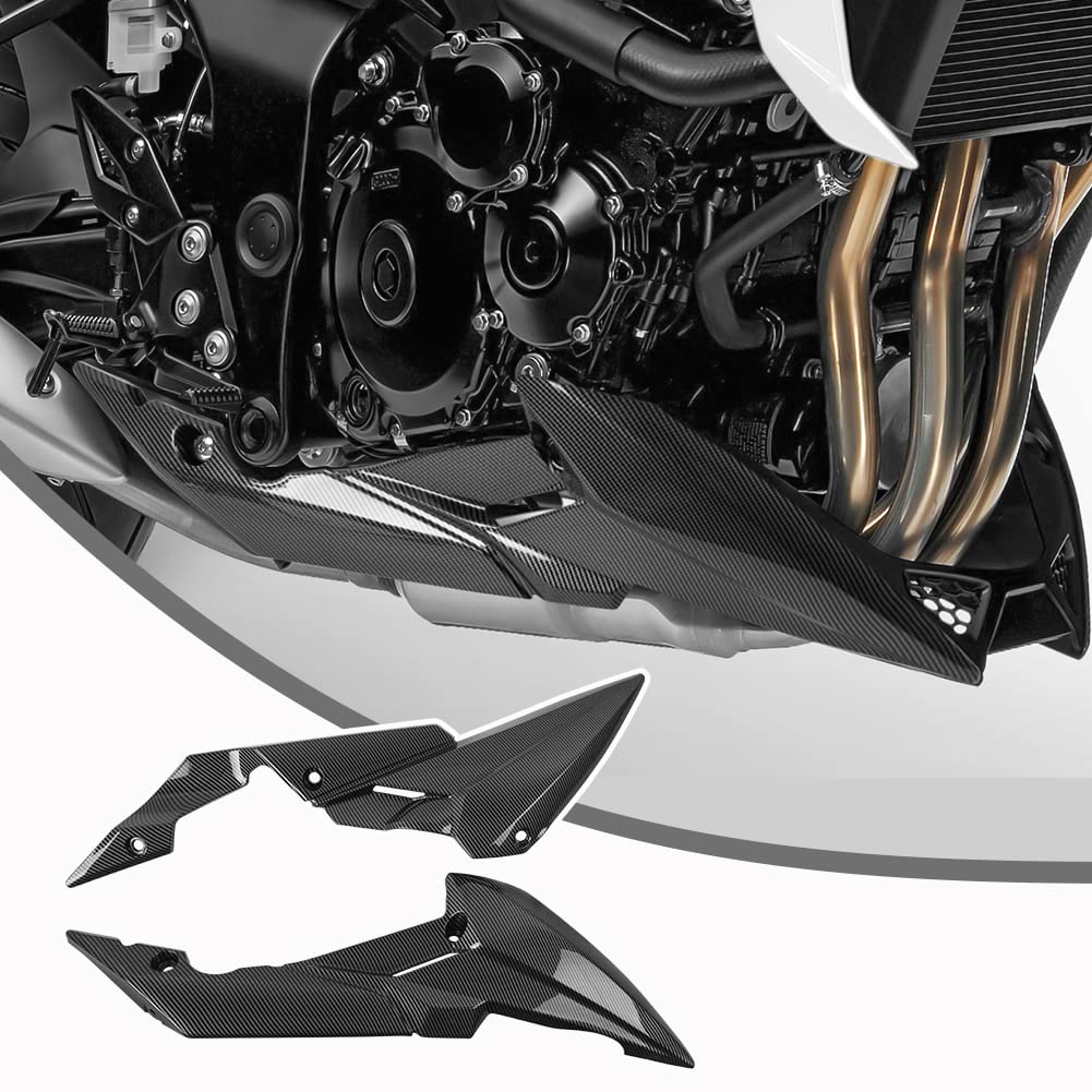 Motorcycle Bodykit Fairing Injection Mold Frame Side Panel Cover Compatible with S-uzuki GSX-S750 GSXS750 GSX-S GSXS 750 2017-2021 2018 2019 2020 Motorbike Accessories (E-Carbon Fiber Look)
