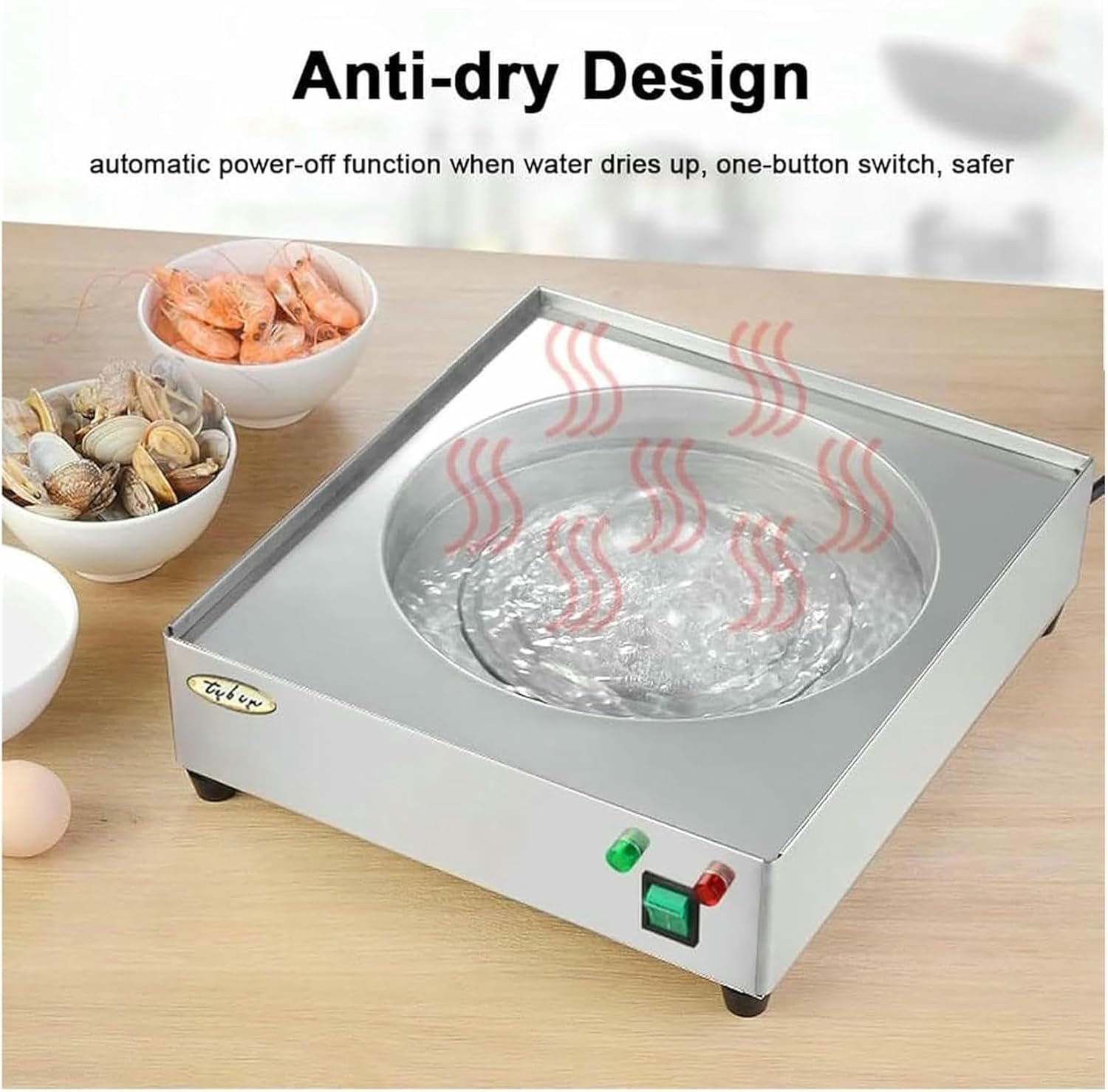 Rice Roll Steamer, Rice Noodle Rolls Machine, Stainless Steel Commercial Steamed Steamer, for Rice Seafood Bun